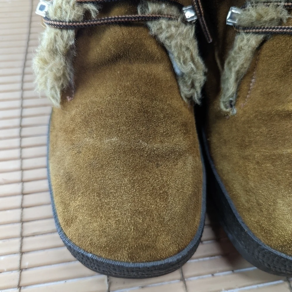 ST. MORITZ Rally Vintage Brown Women's Size  8M. Men's sz 7.  Leather. Handmade